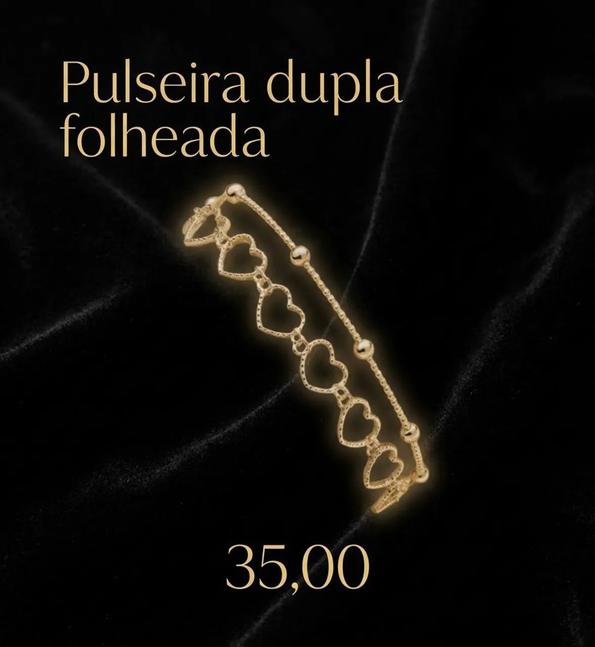 Pulseiras folheadas à ouro - Foto 3