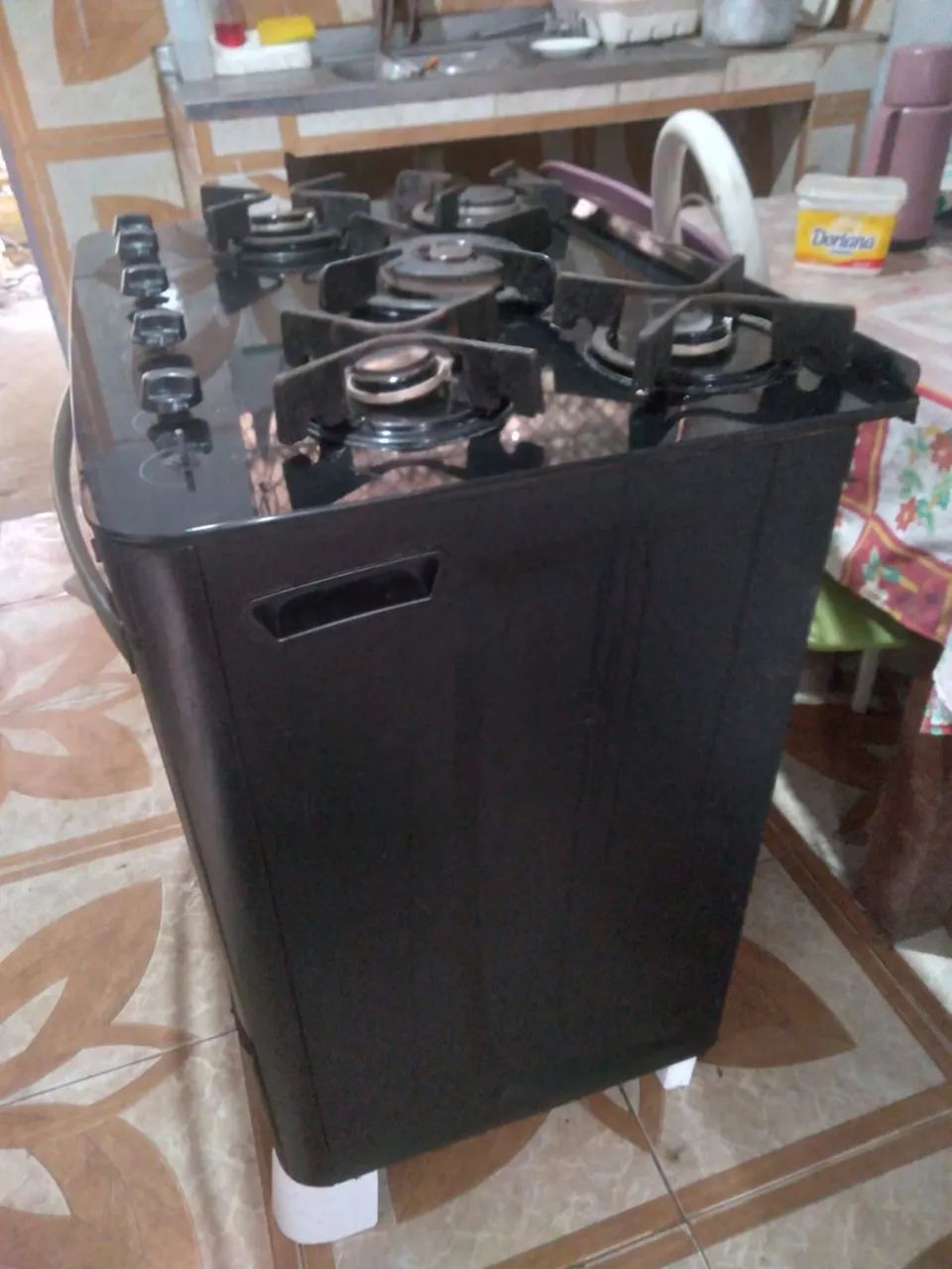 Fogão esmaltec mesa de vidro - Foto 3