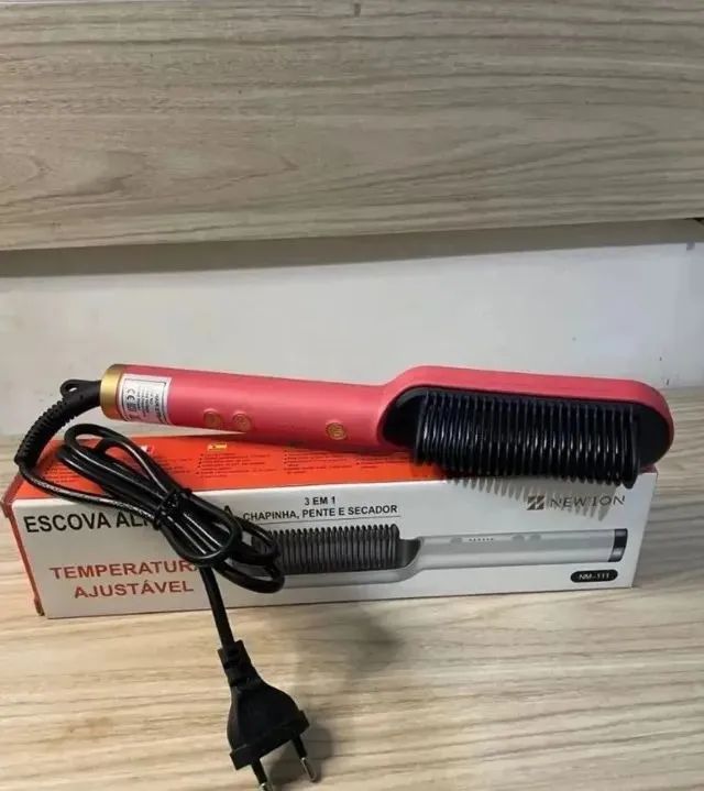 ESCOVA ALISADORA 3 EM 1 - NOVINHA - Foto 2