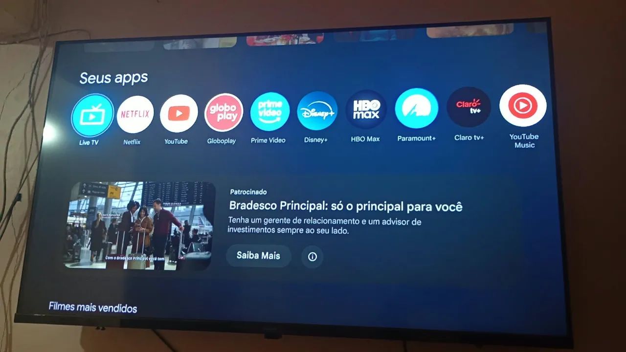 Tv Philips de 43 polegadas LED TV, com suporte ao áudio Dolby Audio e entrada HDMI