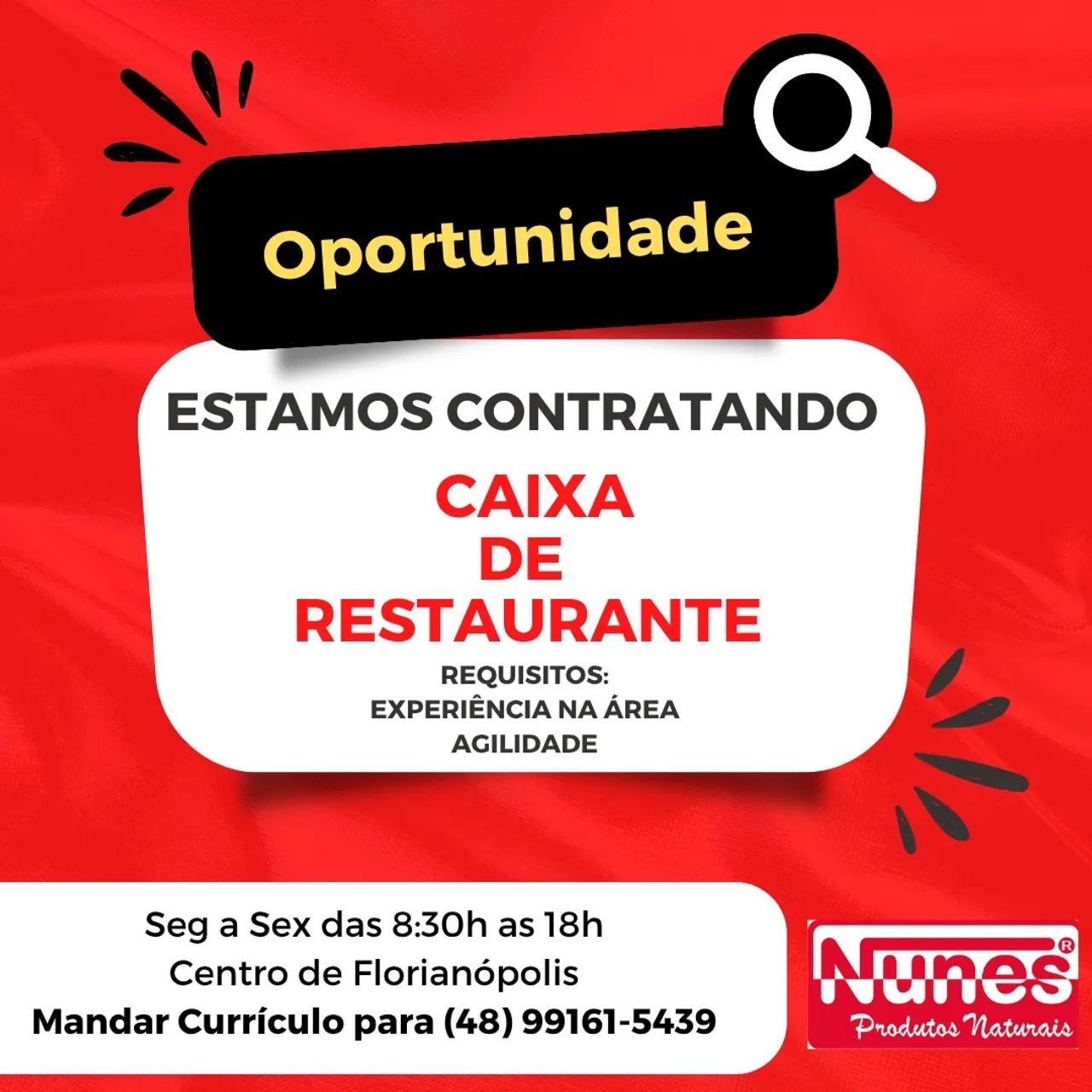 Vaga Caixa Restaurante