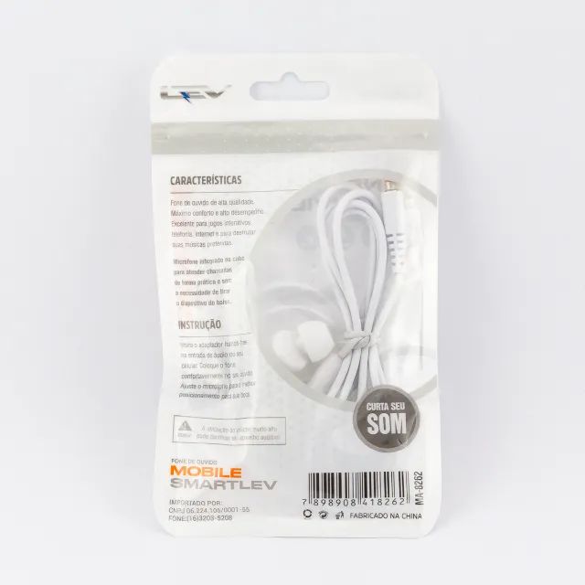 Fone De Ouvido In-ear Smartlev Mobile Com Fio P2 Microfone - Foto 2