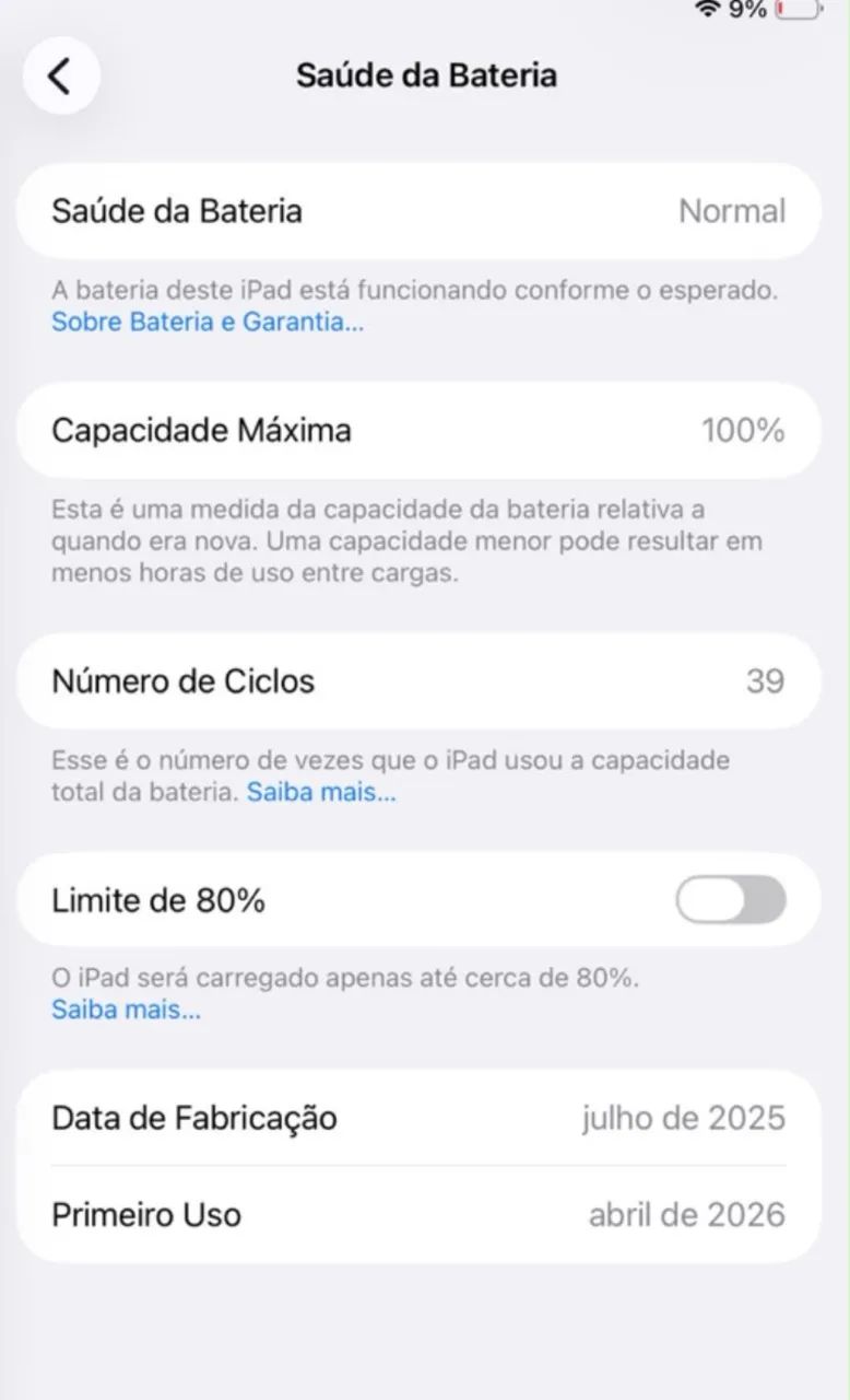 iPad Air 2025 silver (1 mês de uso) impecável  - Foto 2