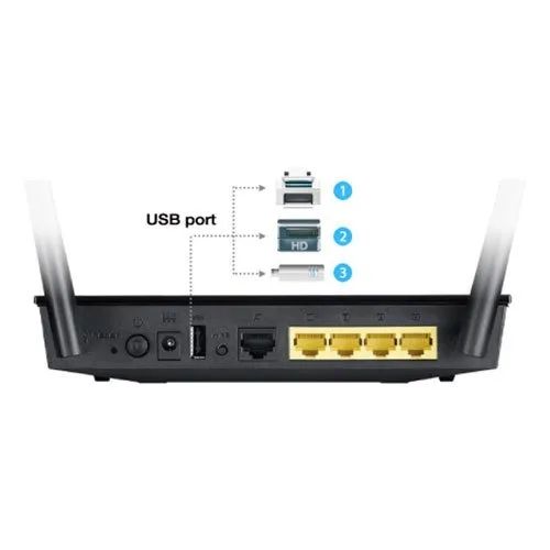 Access Point, Roteador Asus Preto - Foto 4