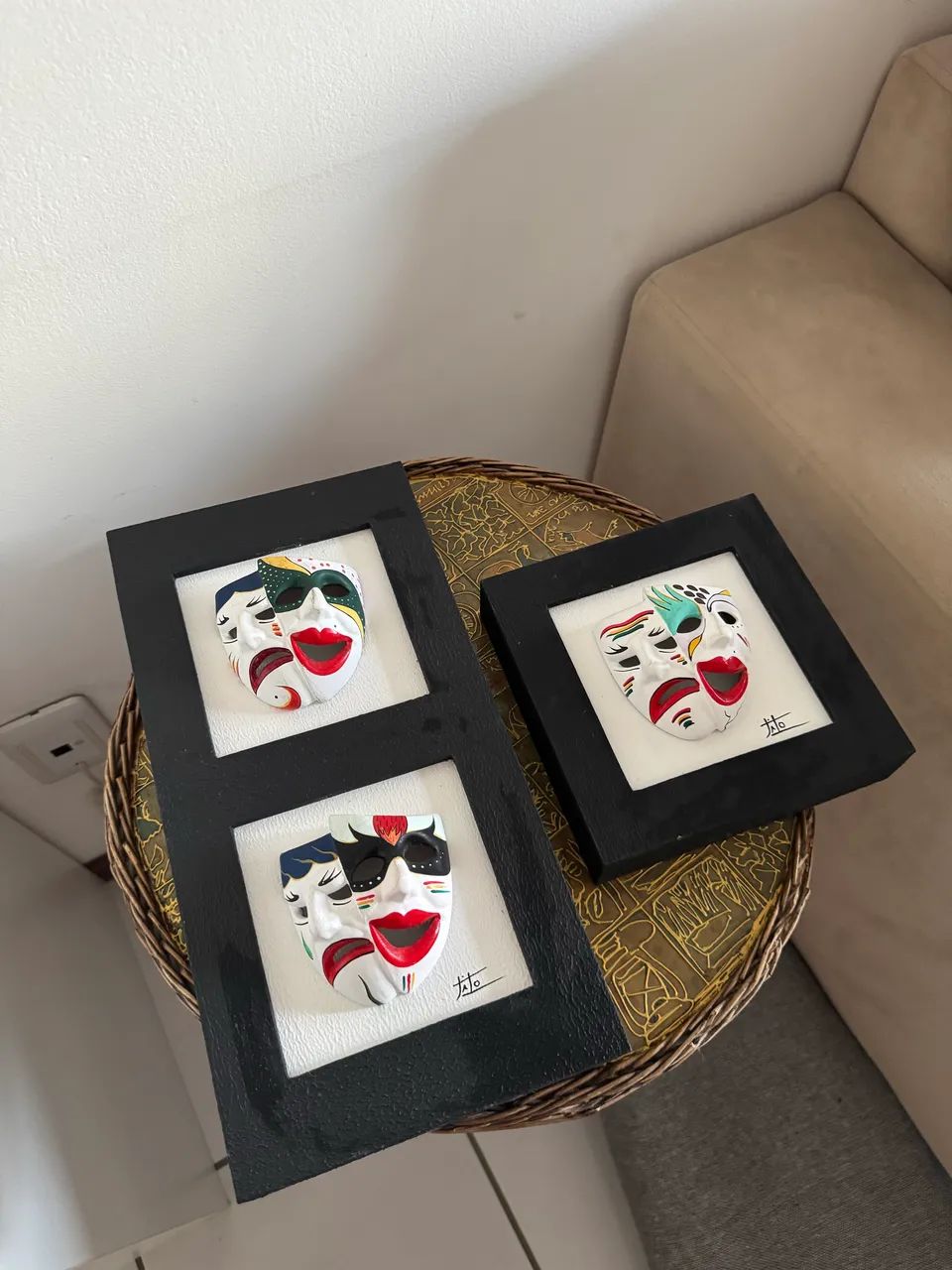 Mini quadros de enfeite 