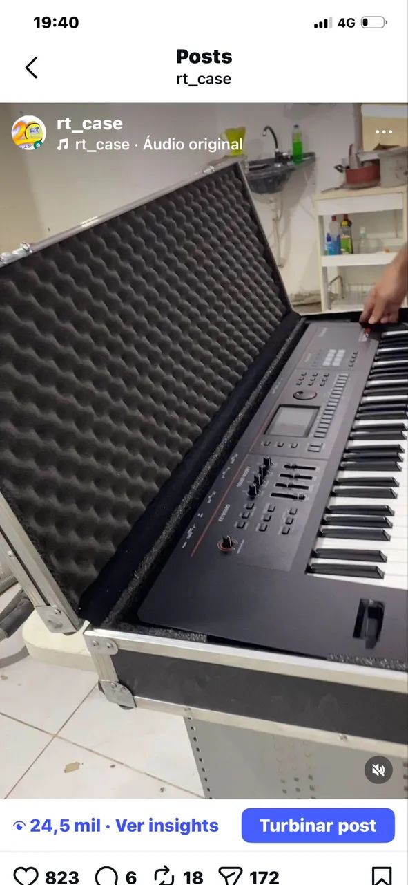 Hard Case para instrumento musicais para igrejas