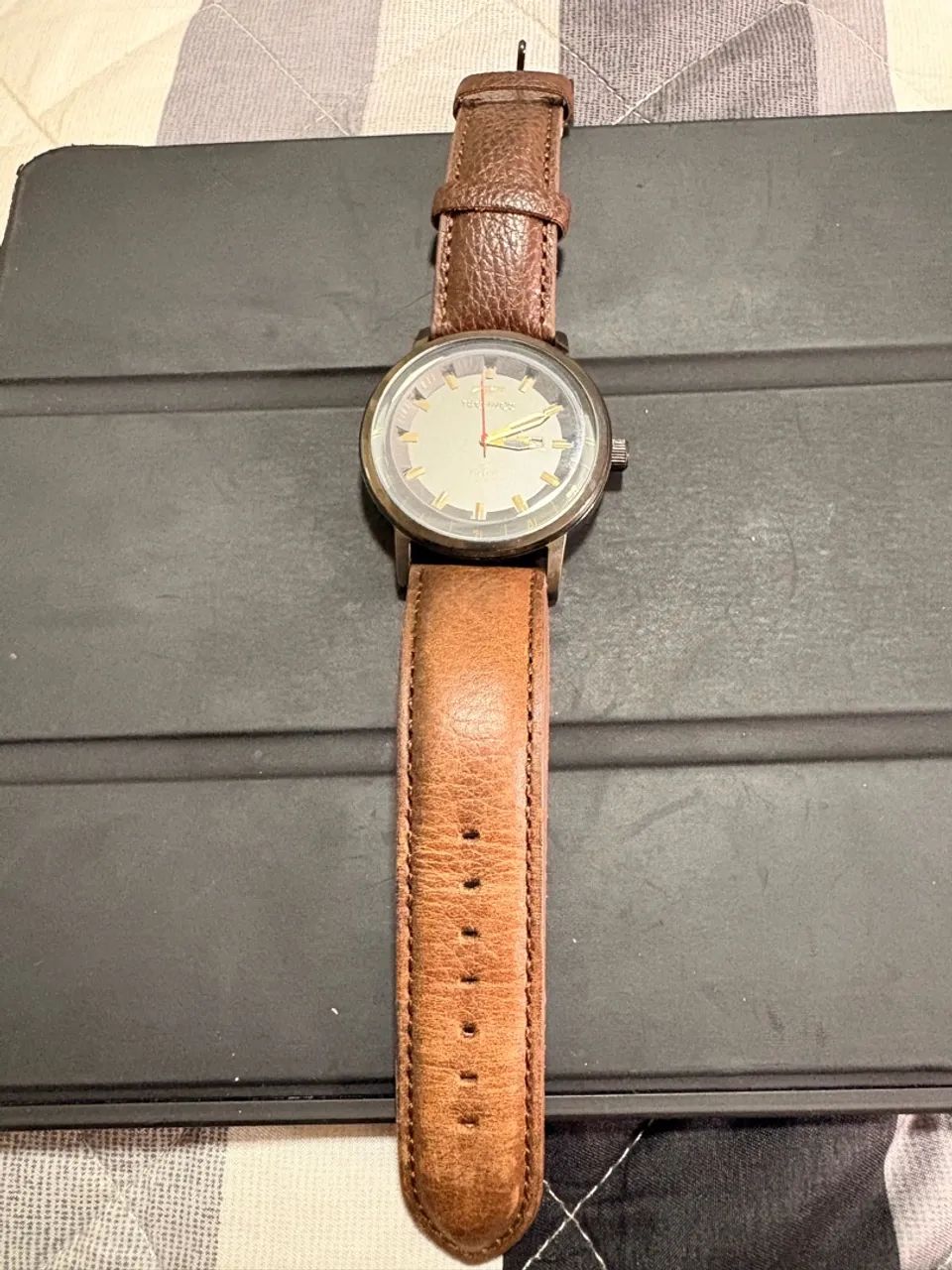 Relógio Technos Masculino Pulseira Couro 2115LAQ/2M - Foto 5