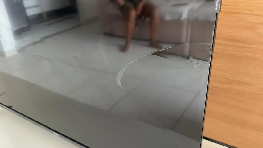 TV Nova/Recém-Recebida - Tela Trincada no Transporte - Foto 3