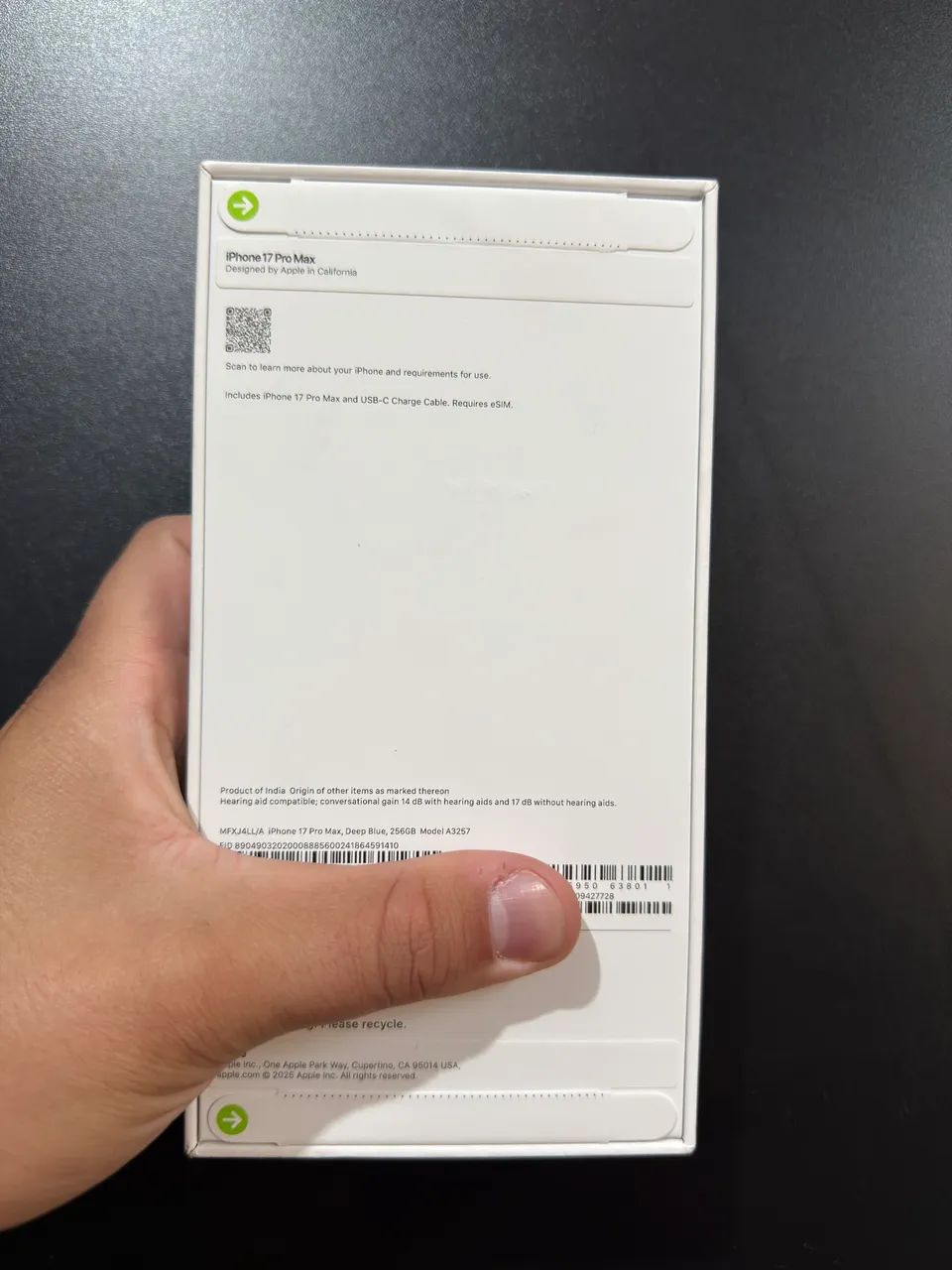 Iphone 17 Pro Max Azul Lacrado - Foto 3