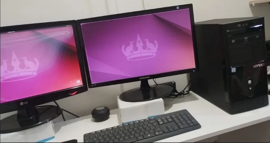 Computador com 2 monitores