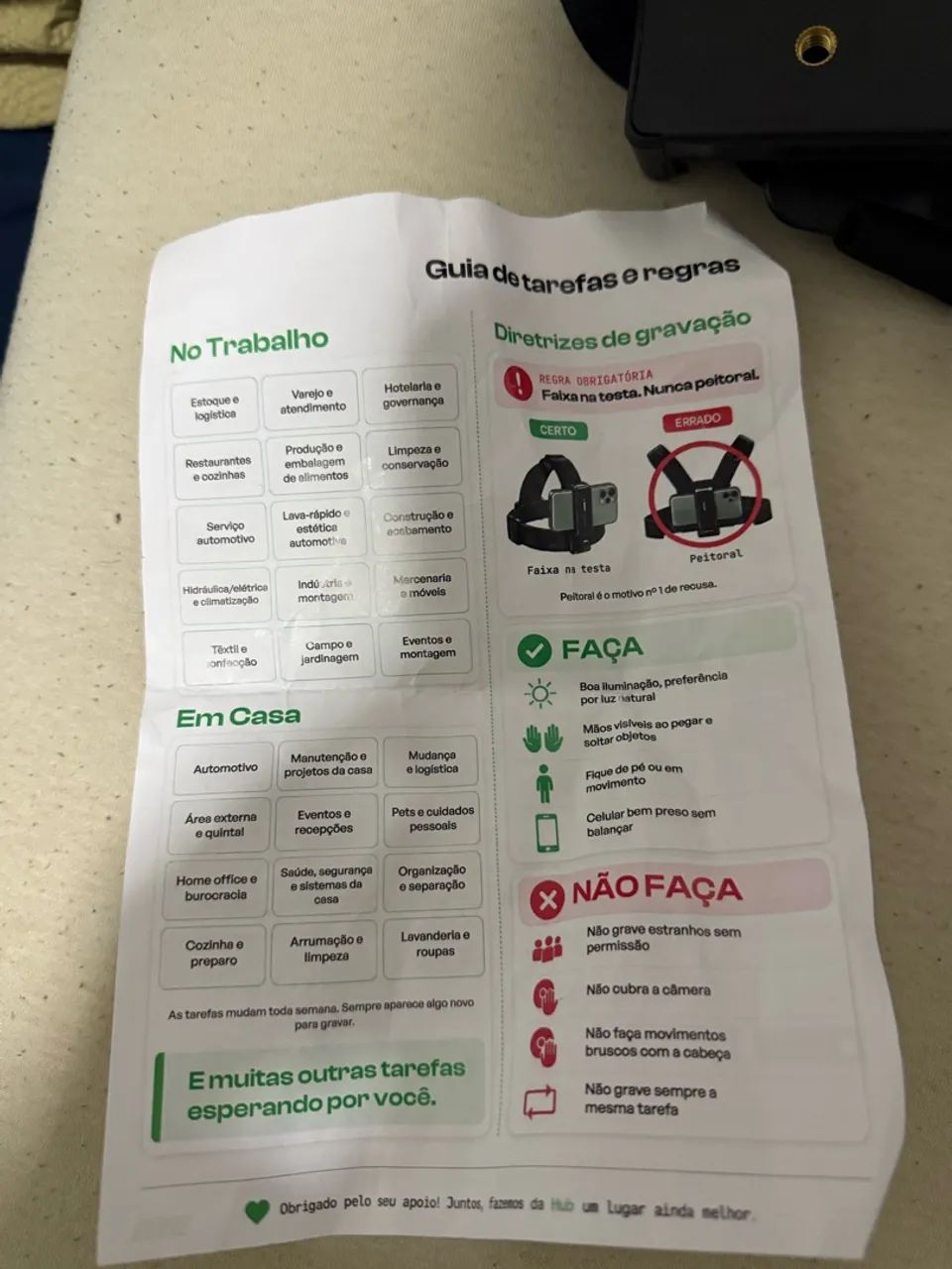 Suporte de celular para cabeça ajustável  - Foto 3