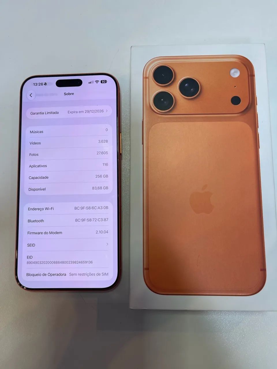 iPhone 17 pro max 256Gb laranja com nota fiscal  - Foto 4