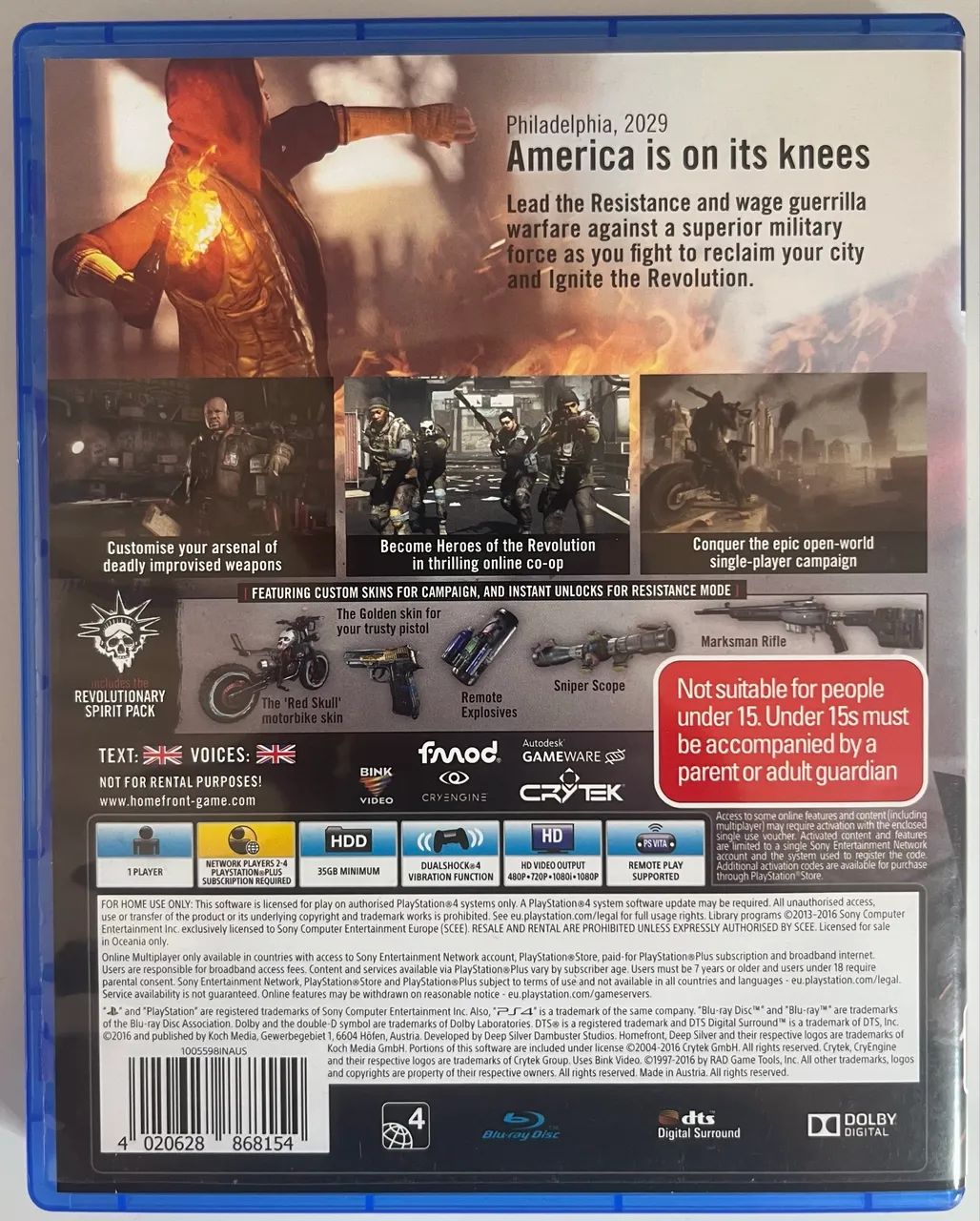 JOGO HOME FRONT THE REVOLUTION - PS4 - Foto 2