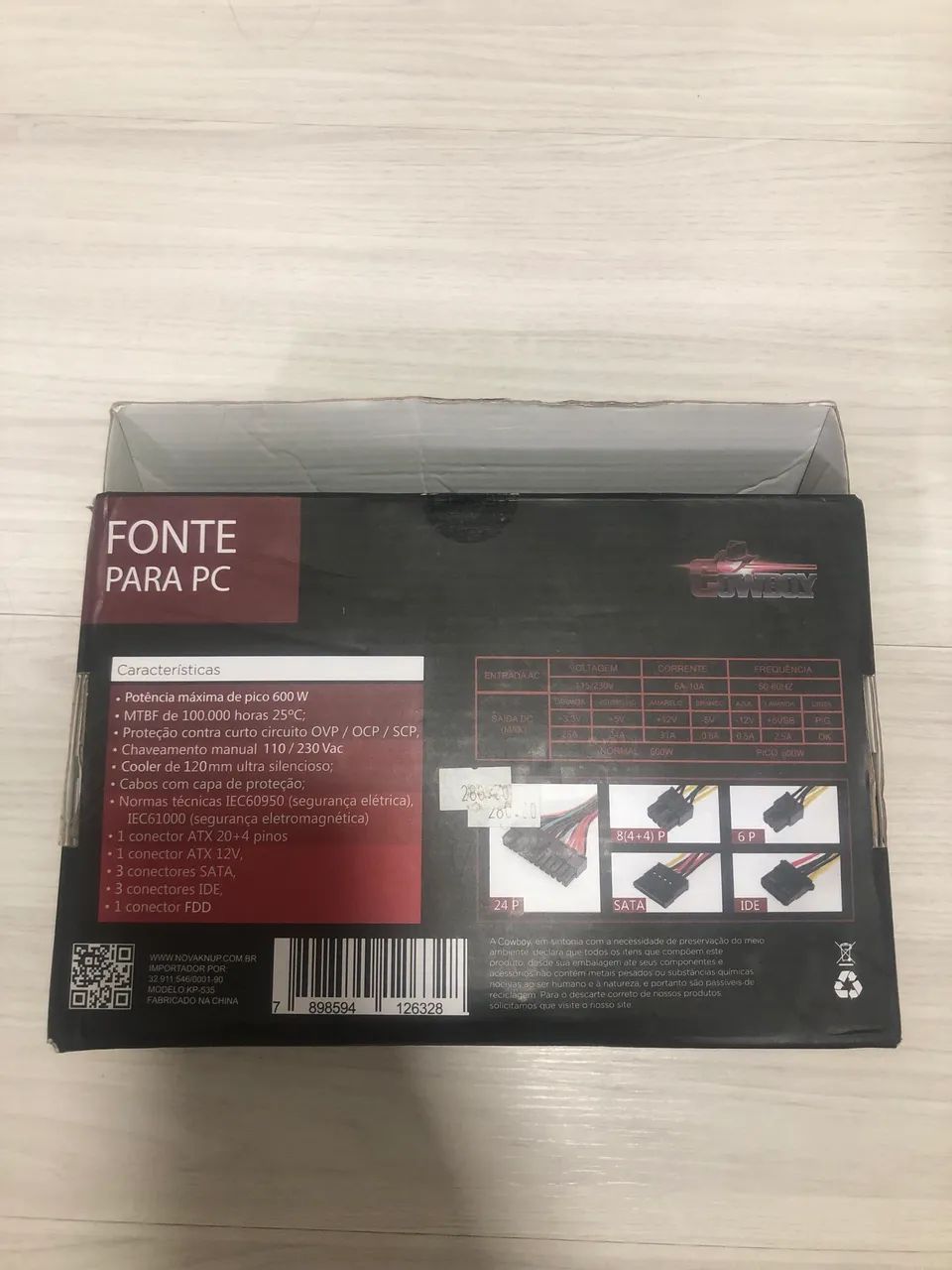 Fonte atx 600w  - Foto 3