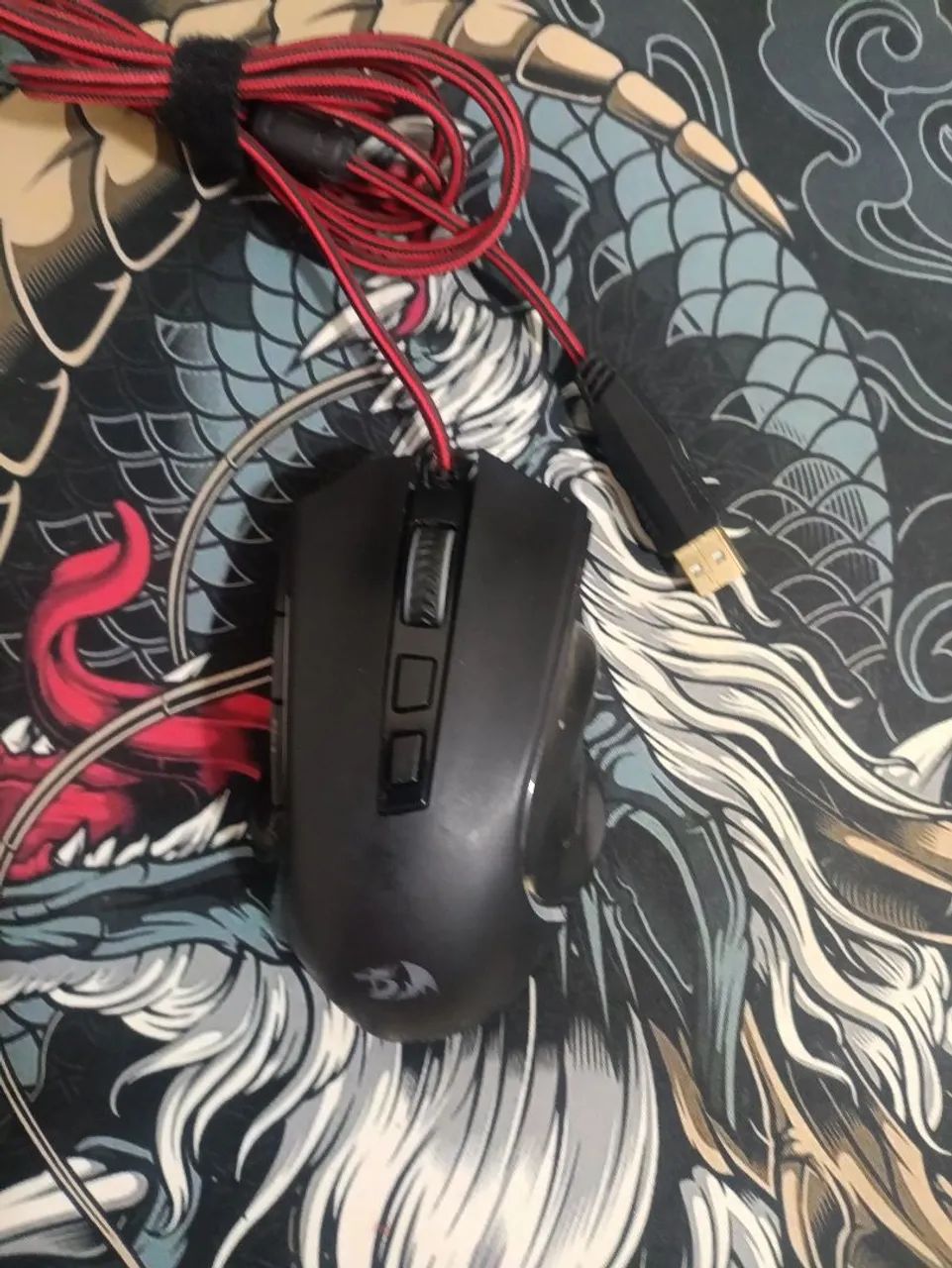 Teclado mecânico switch red, mouse redragon, mouse pad do dragão, e teclado de uma mão. - Foto 3