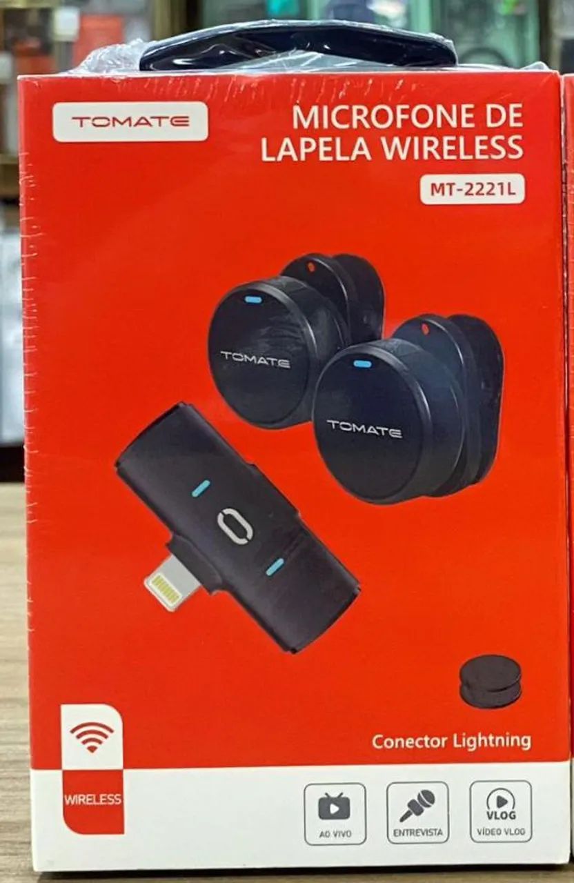 Microfone de Lapela Wireless Tomate (modelos MT-2221L ou MT-2221C).  - Foto 3