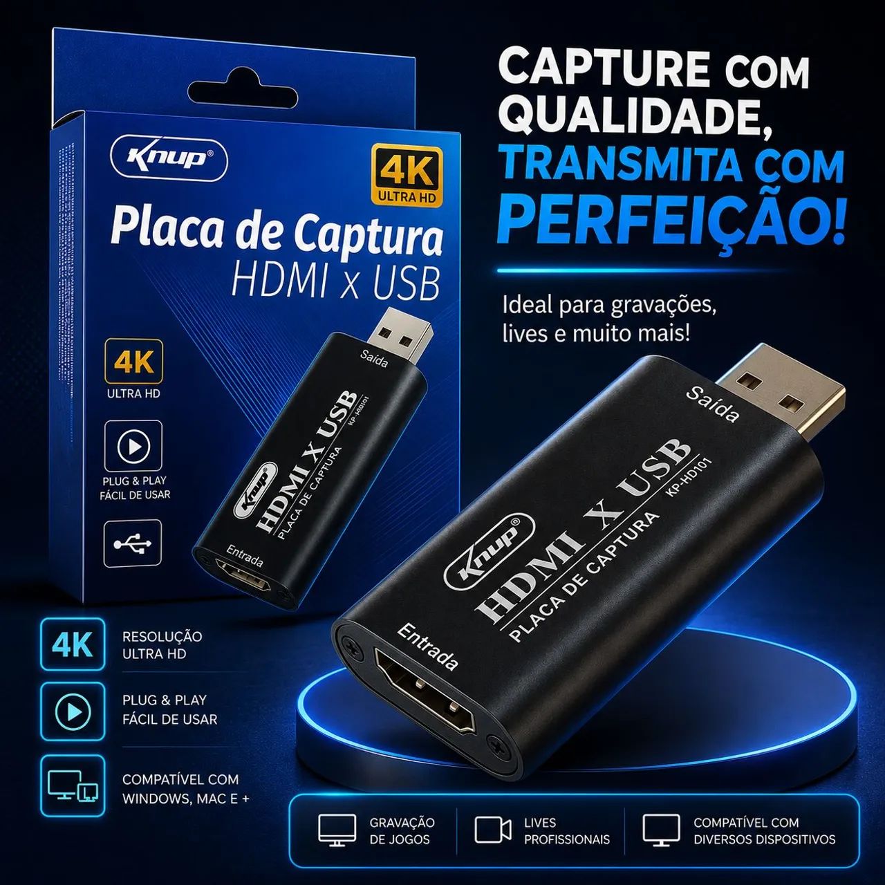 Placa de Captura (HDMI USB)