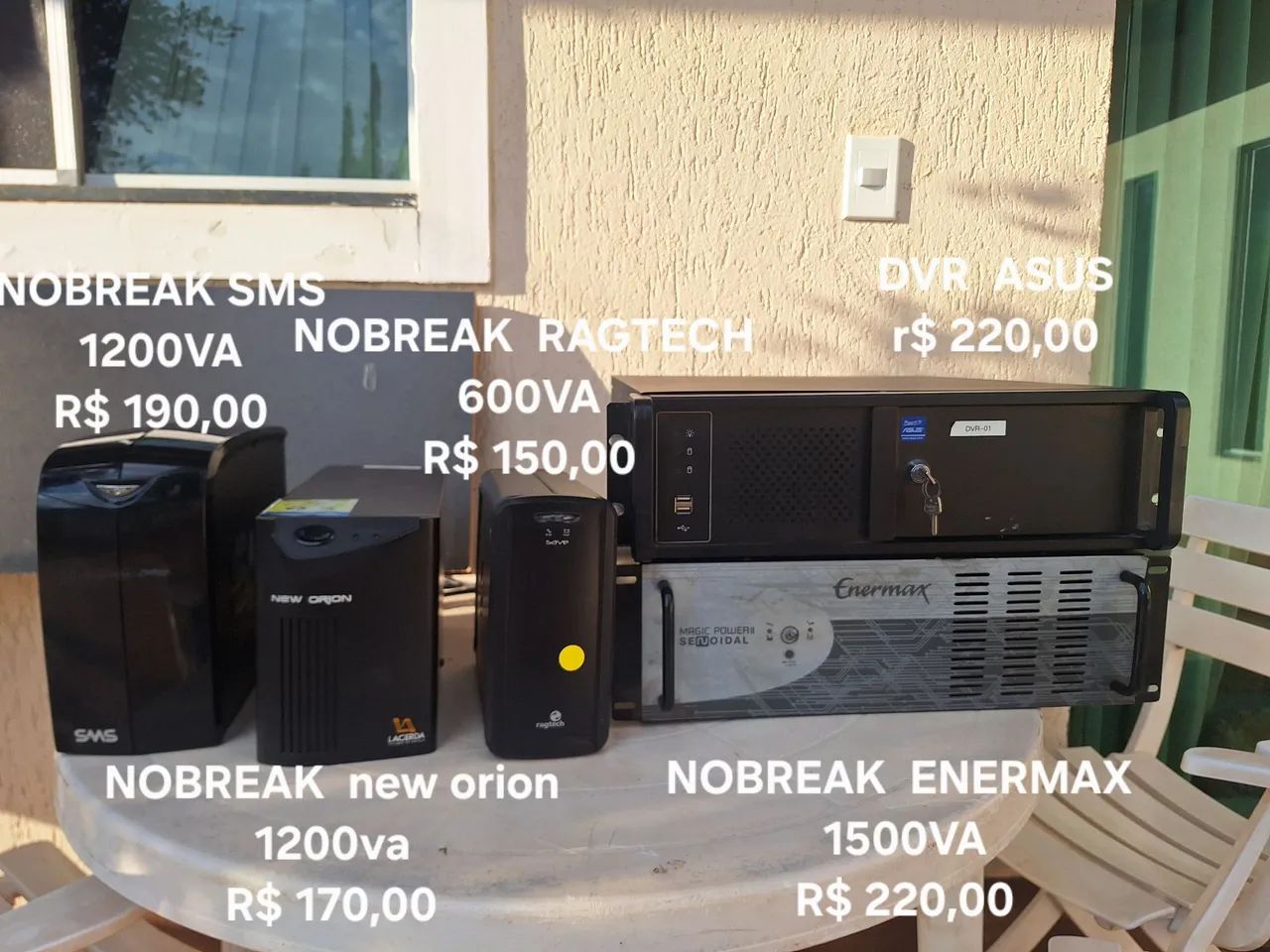KIT 4 NOBREAK E 1 DVR