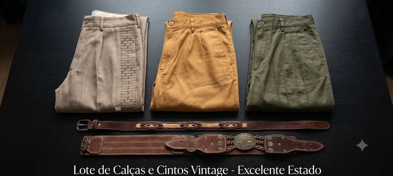 Calças, cinta e guayaca gaucha