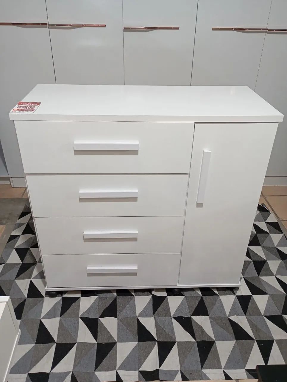 Cômoda sapateira branca