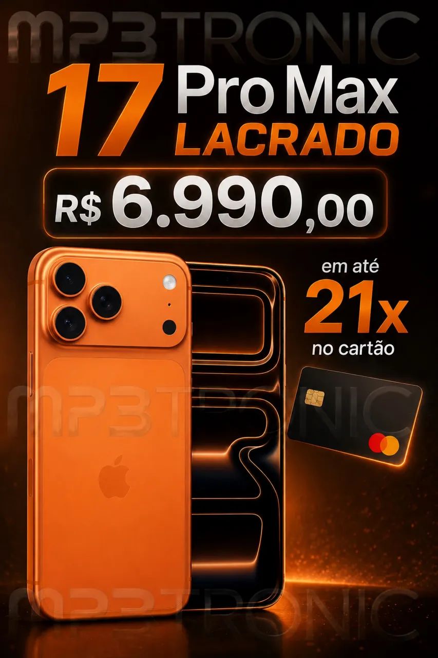 iPhone 17 Pro Max - 256gb - Novo!!! PROMOÇÃO!!!!!