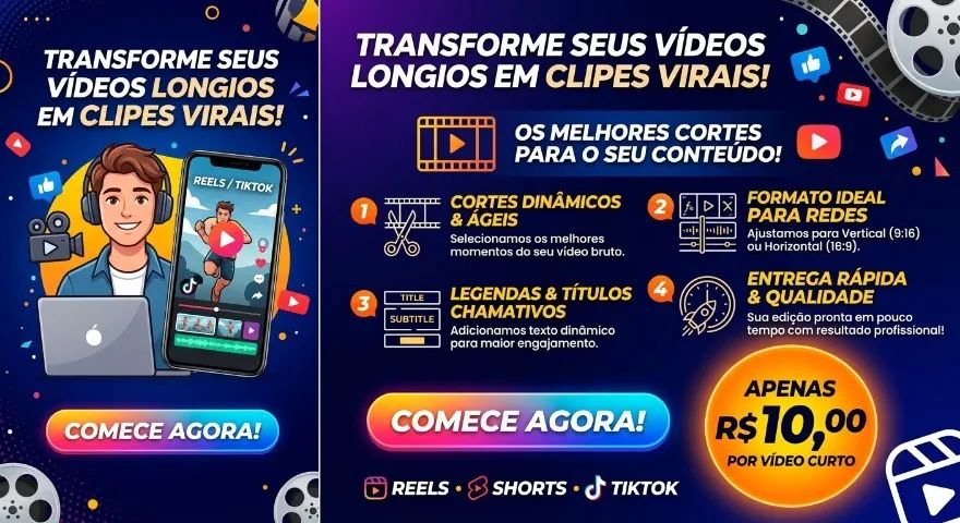 MELHORES CORTES PARA O SEU VÍDEO - Foto 2