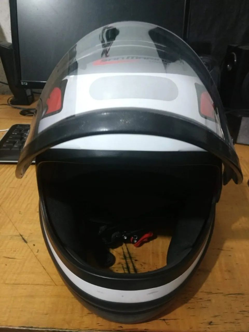 Capacete Masculino Feminino San Marino Branco Automático Taurus - Foto 2