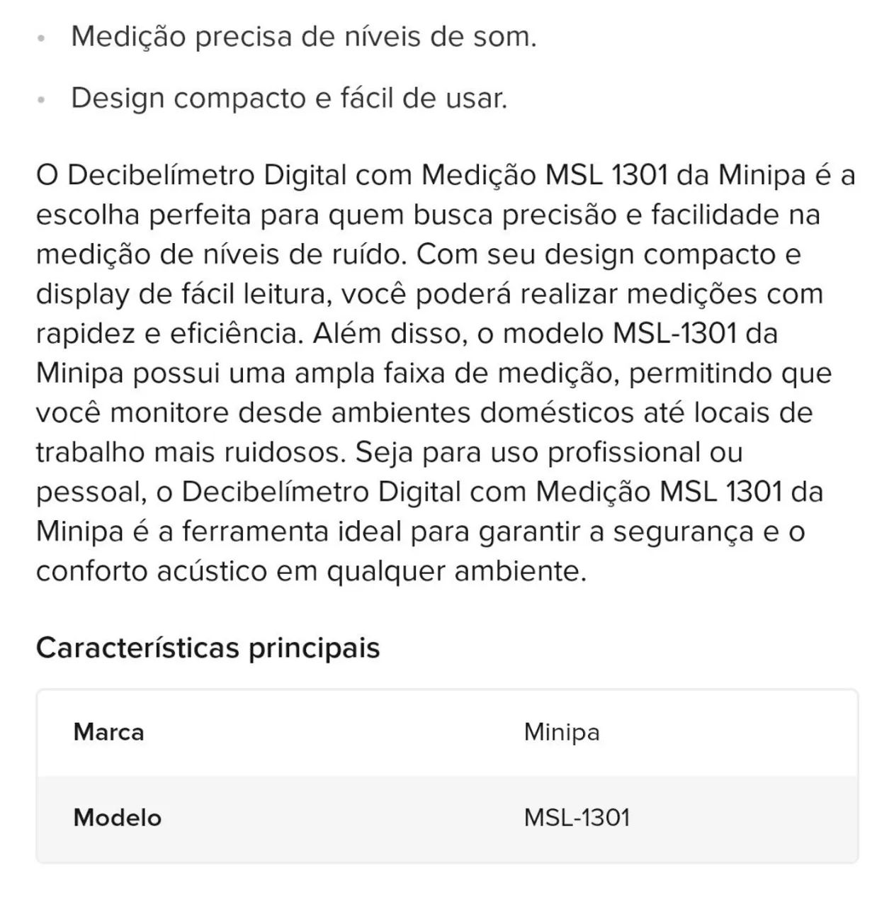 Decibelímetro minipa msl-1301 (funcionando perfeitamente) - Foto 4
