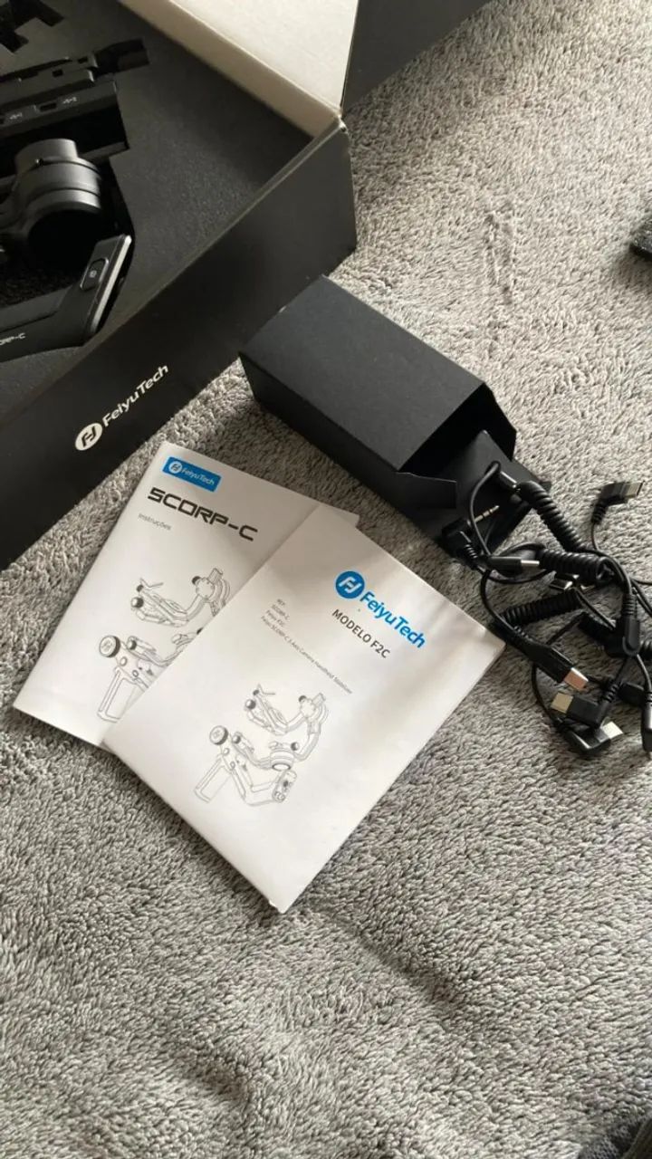 Estabilizador Gimbal Para Câmera Preto Feiyutech Scorp-c  Preto - Foto 6