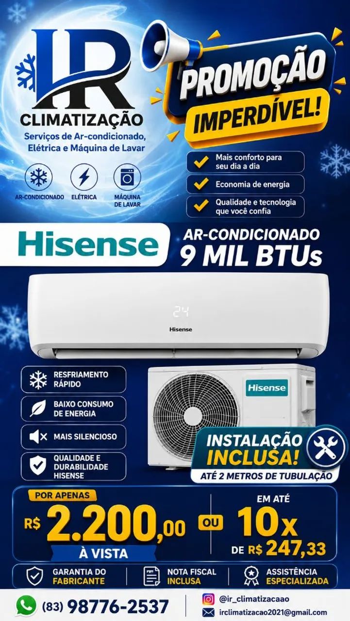 Ar condicionado Inverter Hisense 