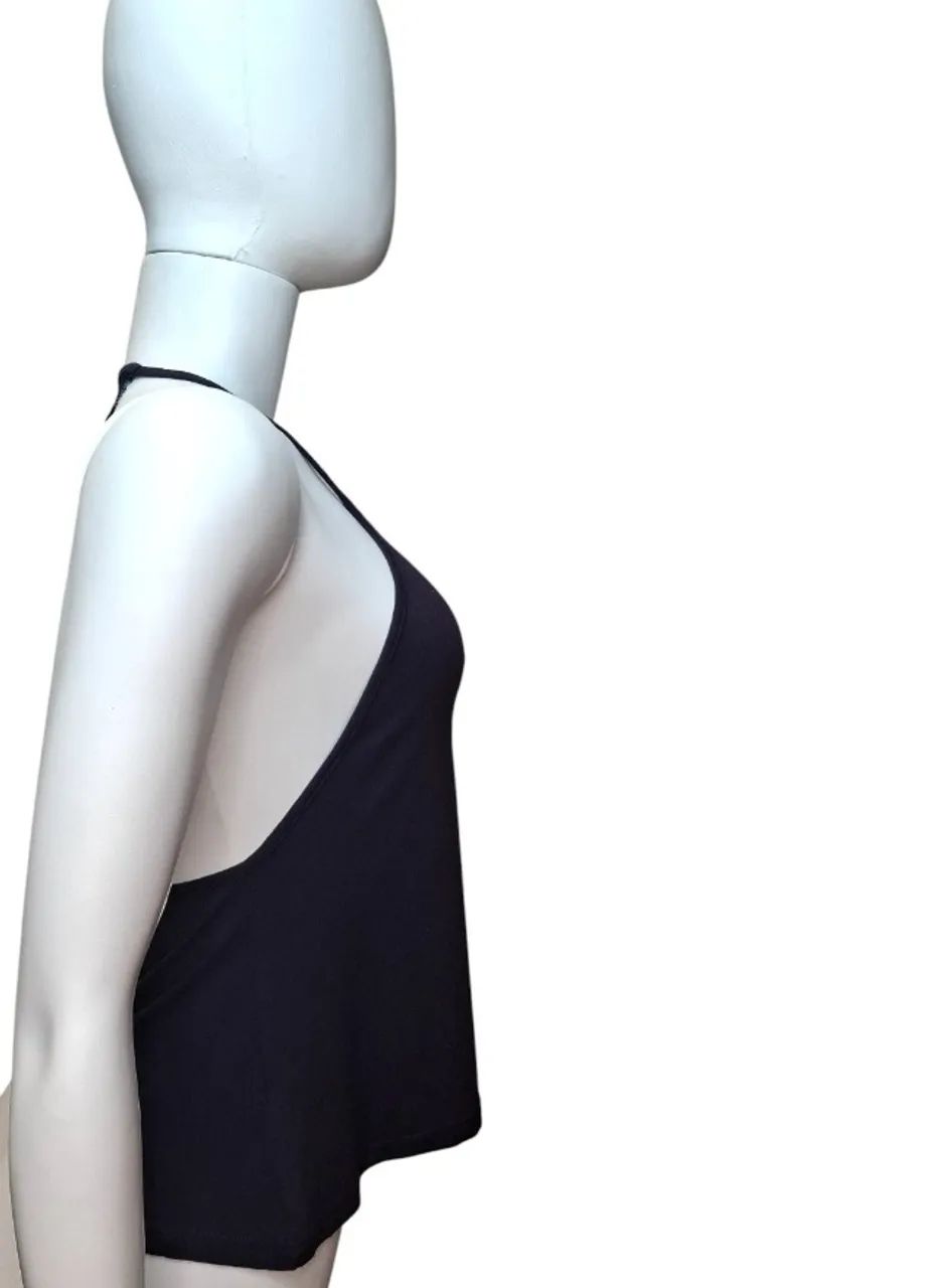 Regata T-shirt com Renda roxo azulado Bluesteel - Foto 2