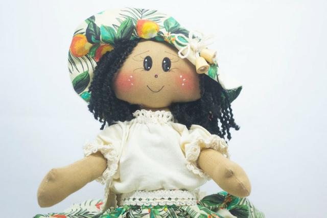 Jeanete - boneca de pano artesanal