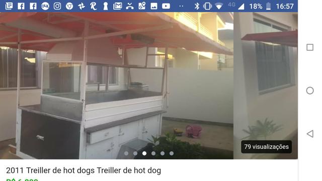 Barbada 7.000 por 4.400 vendo trailer de hot dog wsts - Foto 4