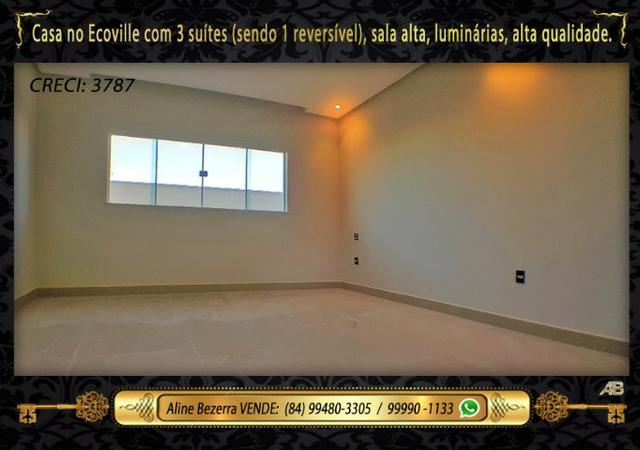 Financia, casa com 3 suítes no Ecoville, sombra, alta qualidade, venha conhecer - Foto 7