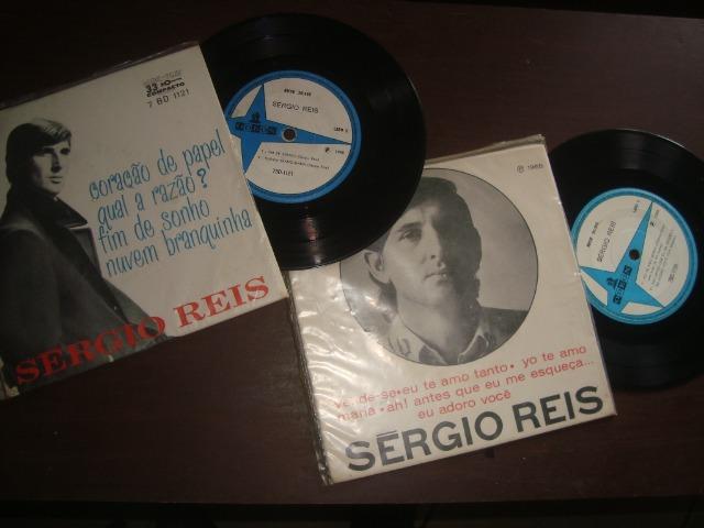 Sergio Reis, Lote com 2 compactos Vinil, Jovem Guarda - Foto 3