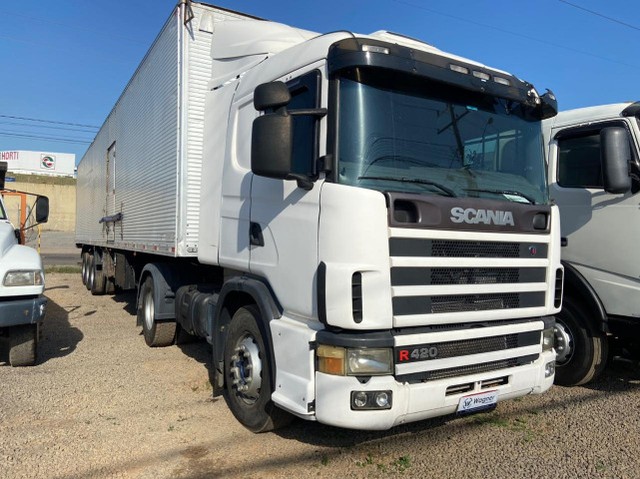 SCANIA R124 / CARRETA 30 PALETS ACEITO CARRO COM ENTRADA WAGNER VEÍCULOS