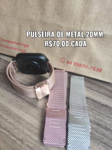 Pulseira Metal para Amazfit de 20mm - Foto 3