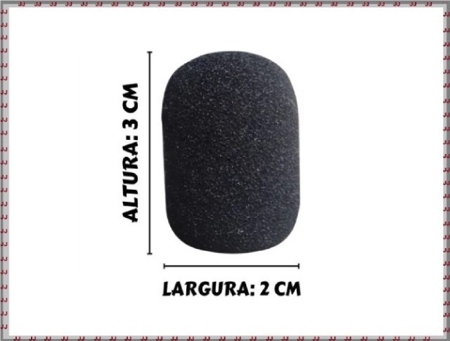 Esponja para microfone de lapela - Foto 2
