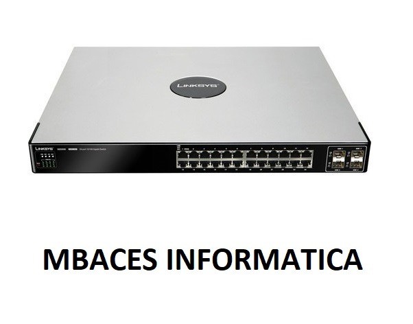 Switch Gerenciável Linksys 24 Portas PoE Gigabit Sge2000p