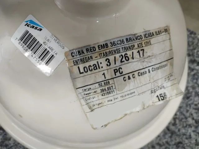 Cuba de embuitr ICasa Bege 36 x 36 redonda IL-61 sem riscos - Foto 3