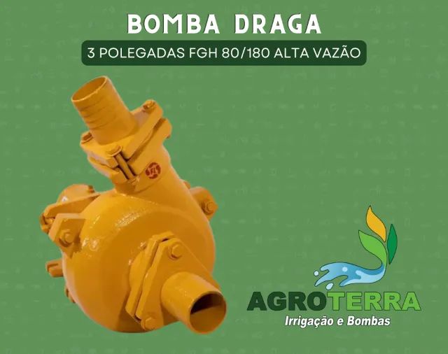 Bomba Draga 3 Polegadas Mancal para Areia Fall FGH 80/180 Alta Vazão
