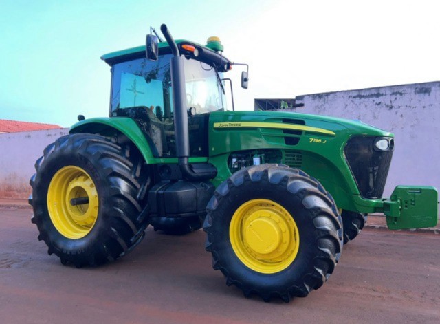Trator John Deere 7195J ano 2014 com antena piloto e GPS Starfire  - Foto 2