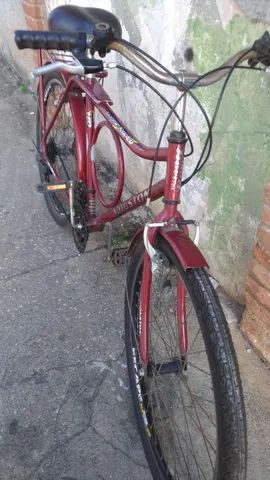 Bicicleta Barra forte 21 marchas boa - Foto 4