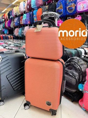 Kit Mala De Bordo 10kg  360º Rodinhas Abs + Frasqueira Luxo - Foto 3