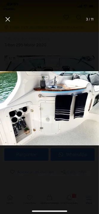 Lancha Triton 29.5? - 300HP Volvo Gas - Foto 2