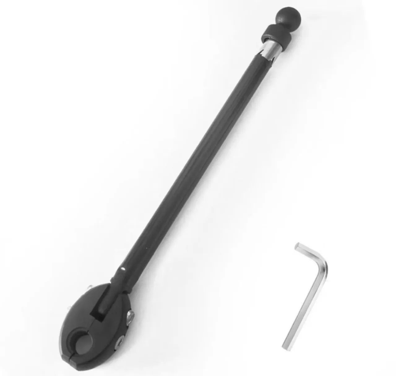 Antena retrátil para moto corta pipa corta linha cerol em aço inox - Foto 5