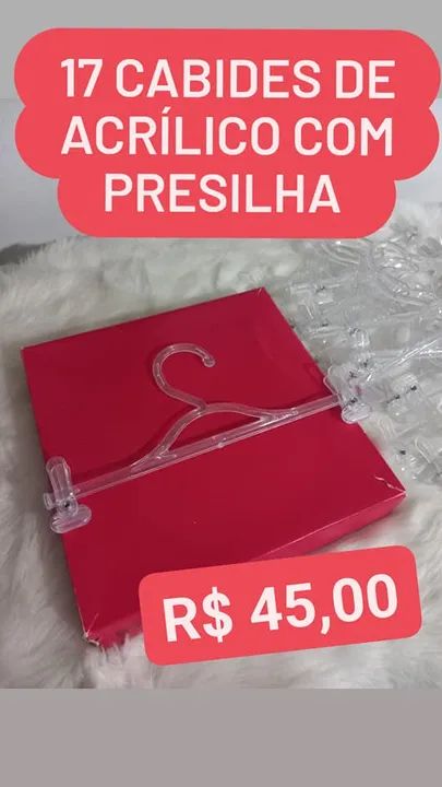 17 Cabides de Presilha para Lingerie ou Roupa Infantil  - Foto 3
