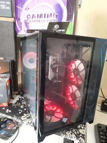 Pc Gamer Ryzen 5 3500x com a Rx580 8gb Novo montado Agora 1 Ano de Garantia - Foto 2