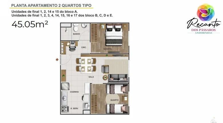 NA - Apartamento com 2 quartos no Recanto das Emas com entrada facilitada