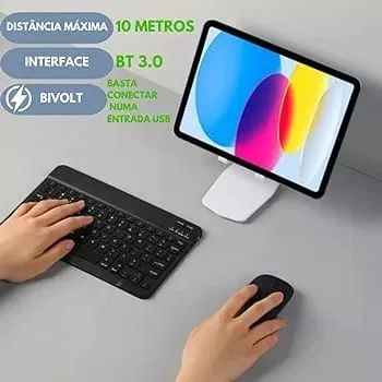 Kit Teclado com Mouse Sem Fio - Foto 5